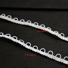 1 M Elastic Button Loops Eyelet Sewing Trimming For Making Bridal Wedding Dress