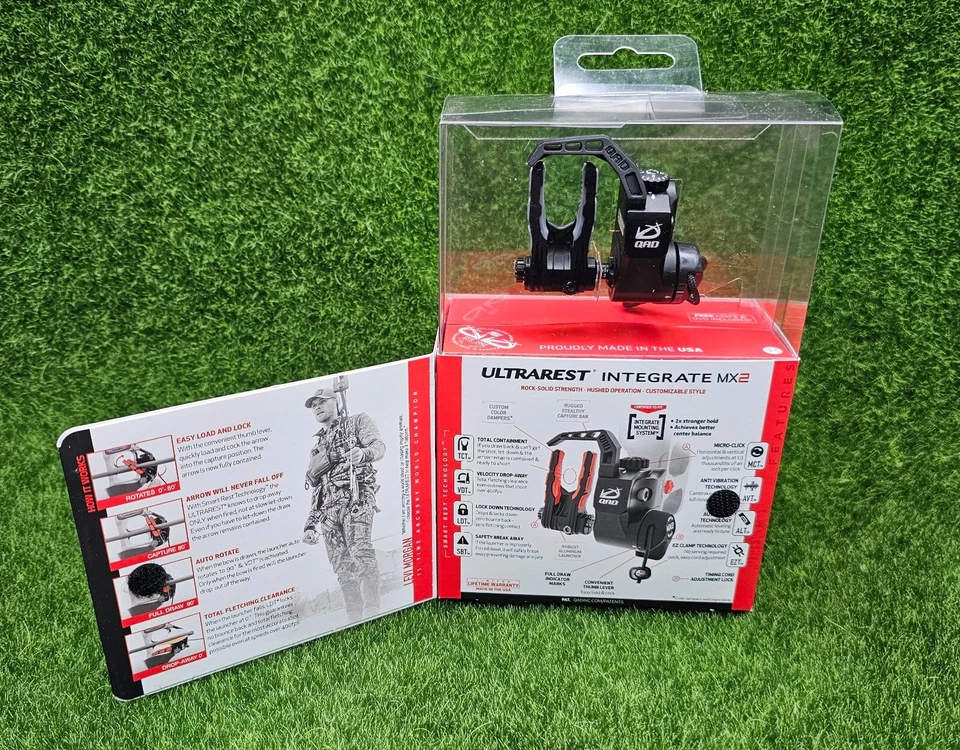 QAD Ultrarest Integrate MX2 Right Hand Full Containment Drop-Away Arrow Rest - Image 2 of 3