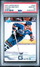 PSA GEM MINT 10 2001-02 UPPER DECK 424 WAYNE GRETZKY HOBBY YG YOUNG GUNS