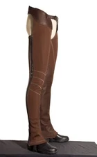 PROCHAPS ATHLETIC FULL CHAPS BROWN HIGH-INTENSITY or LONG DISTANCE HORSE RIDING