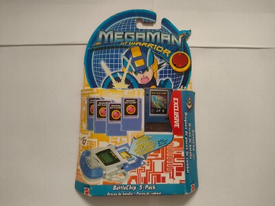 MEGA MAN NT WARRIOR BATTLECHIP 5 PACK CP5 - MATTEL - SEALED!