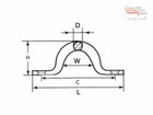 <!--F#f_0-->10 Pak Saddles suit Screws G316 Stainless Steel 5mm Eye Straps Wire Balustrade<!--F/-->