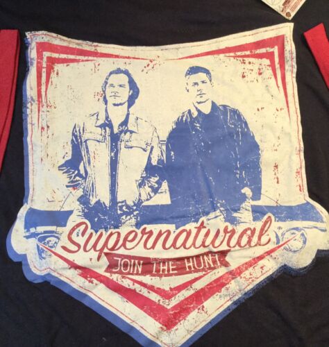 Supernatural Sam & Dean Winchesters XL Ringer T-Shirt Culturefly Exclusive - Picture 2 of 5
