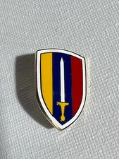 US ARMY REPUBLIC VIETNAM (USARV) HAT PIN MEASURES 1 INCH (EE p14666)
