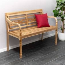 Panchina in legno di TEAK panca in stile antico da esterno interno casa giardino