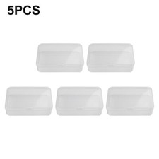5pcs Container Compartment Plastic Box Case Storage Transparent Organizer Access