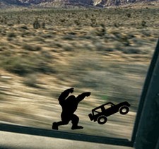 Bigfoot Vehicle 2 Door For Windshield decal E...