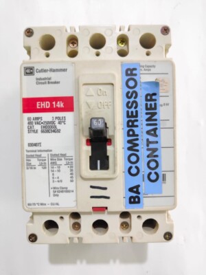 Cutler Hammer EHD 14k EHD3015 15 Amp 3 Pole Circuit Breaker