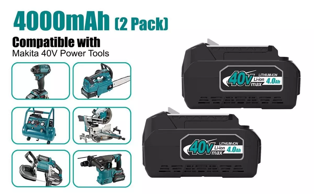 Pack énergie 40V max XGT Lithium-Ion 2 batteries 2,5Ah + chargeur