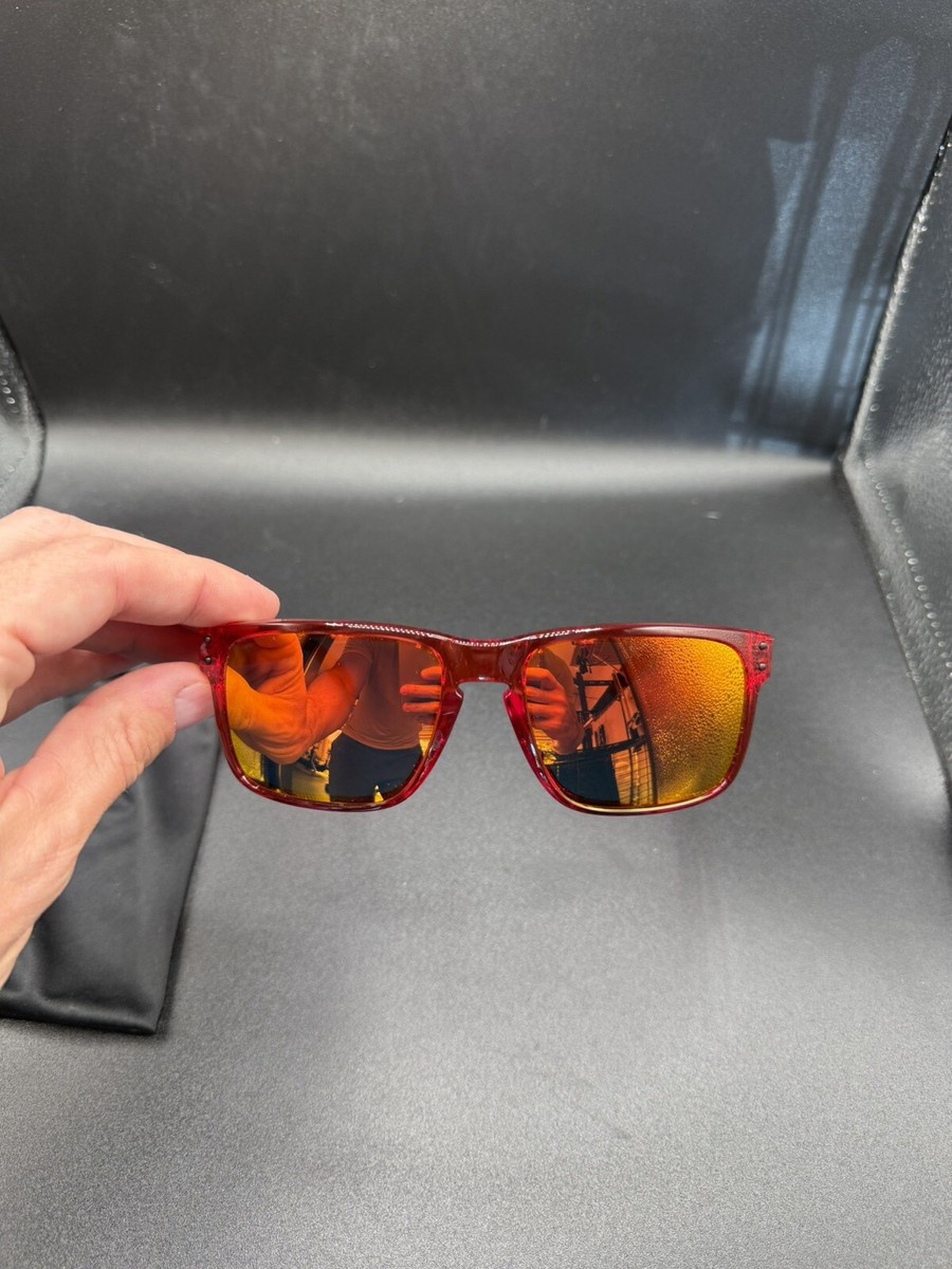 Oakley Shaun White Holbrook Crystal Red Ruby Iridium Lenses OO9102