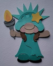 Liberty Gnome. Scrapbook, Card Making Paper Piecing