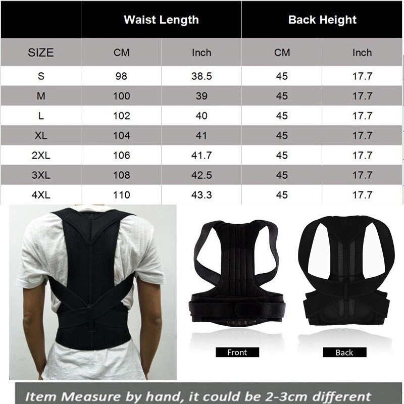 Fajas Ortopedicas Para Hombres e mujer Faja Correctora De Postura La Espalda HOT - Image 2 of 4