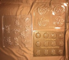 Hallmark & Make’n Mold Halloween Tombstone, Bats & Pumpkins Chocolate Mold