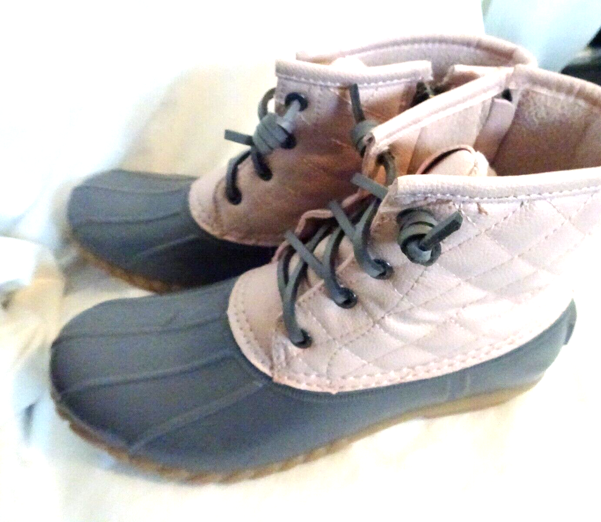 Hotel Kalinga Sperry Grey Plaid Duck Boots Walking Boots Light