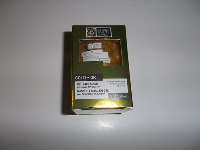 Global Beauty Care Gold Gel Wash Off Face Mask With Applicator 1.7 oz.   New
