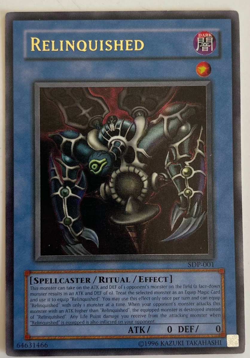 Relinquished SDP-001 Unlimited Ultra Rare Holo Yu-Gi-Oh Card HP | eBay