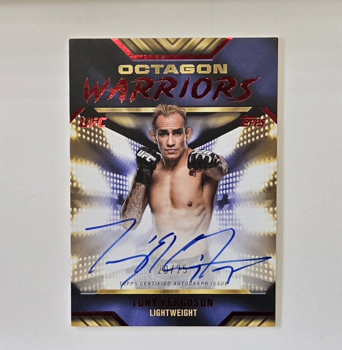 Tony Ferguson 2024 UFC Topps Knockout Octagon Warriors
