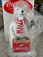Coca-Cola Animated Musical Polar Bear Figurine. Plays Always Coca-Cola. NIB