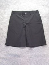 Slazenger Shorts Mens 34 Black Microfiber Zip Casual Chino Golf lightweight