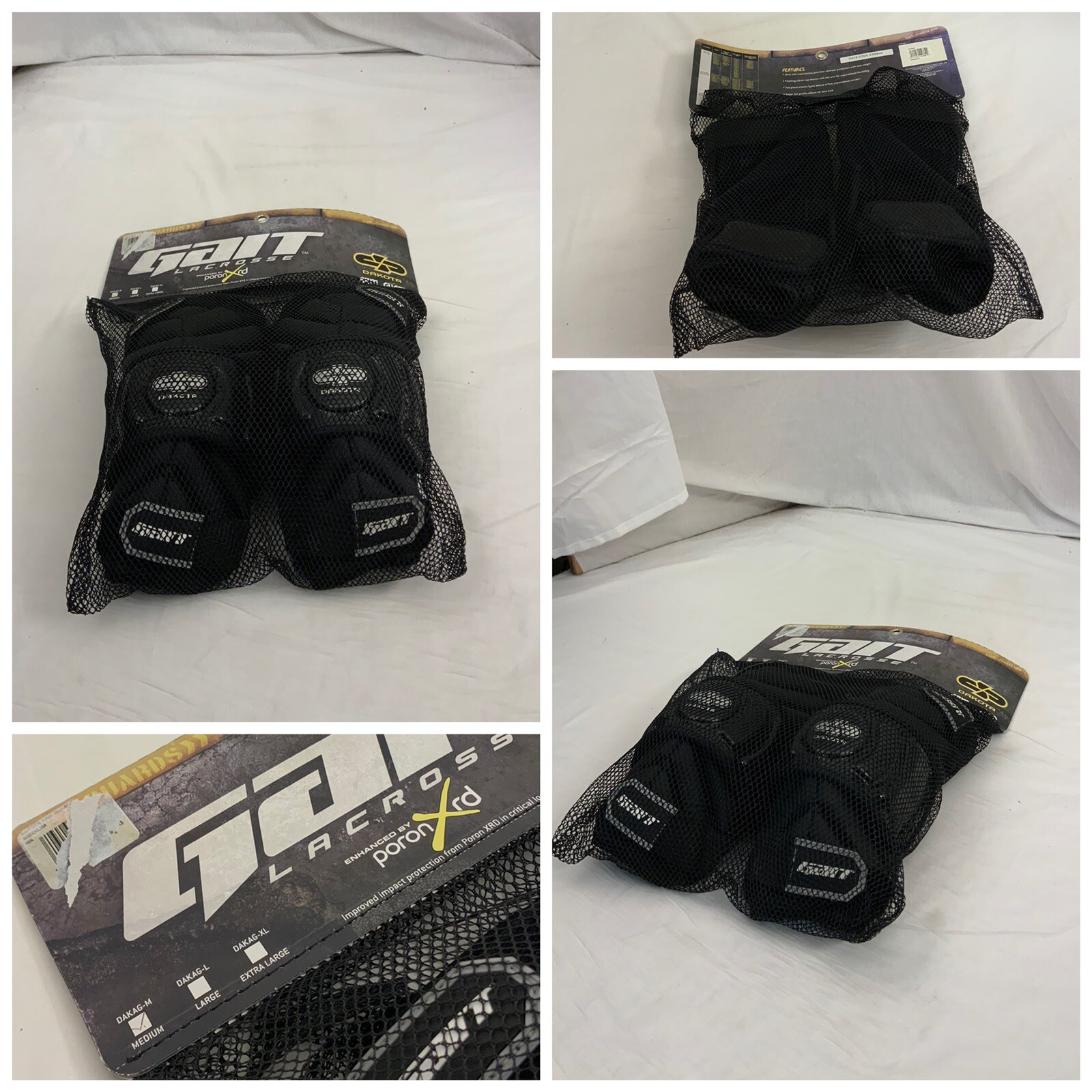 Gait Lacrosse Elbow Pads M Black Arm Guard NWT YGI X926 eBay