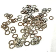 100 Count Spoke Nipple Rim Flat Washers Reinforcement Wheel Silver Washer New