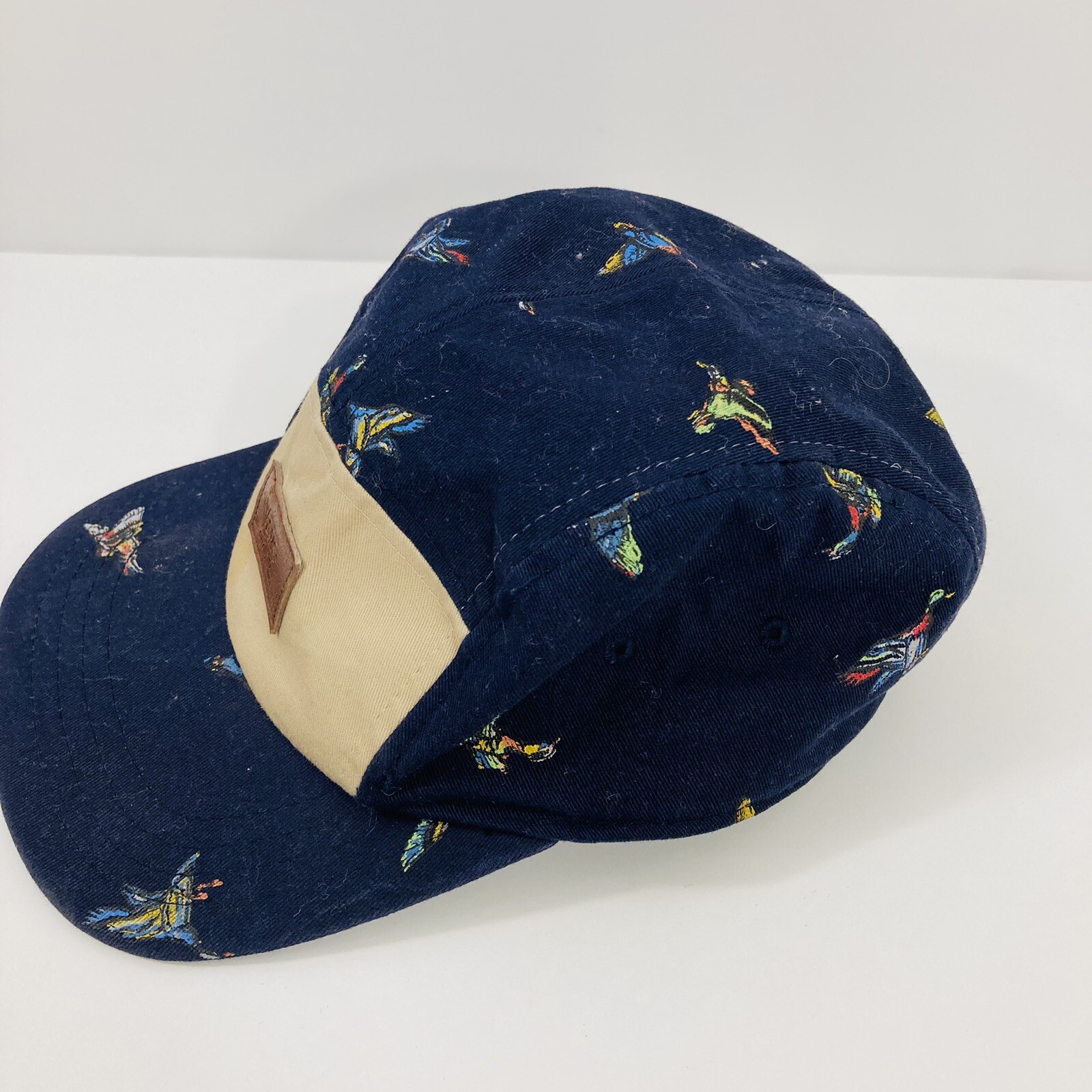 Vans Duck Pattern Leather Patch Adjustable Hat Cap - image 5