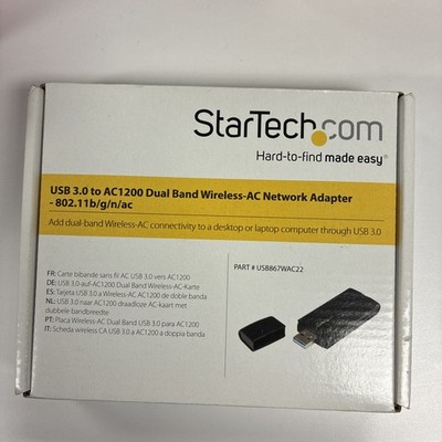 StarTech.com USB 3.0 AC1200 Dual Band Wireless-AC Network Adapter - 802.11ac ...