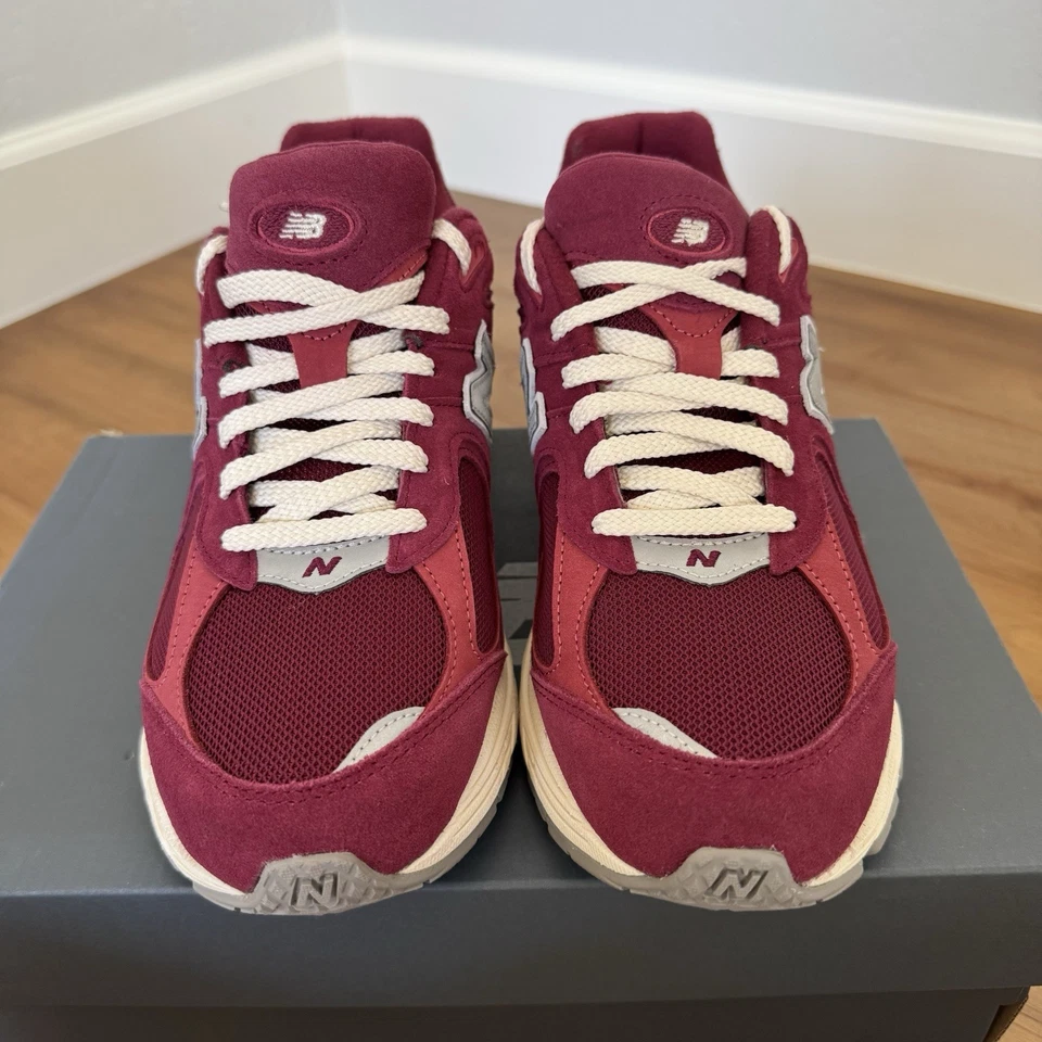 New Balance 2002R Suede Pack Shoes M2002RHA Garnet/Deep Earth Red - Size 10.5 - Image 3 of 4