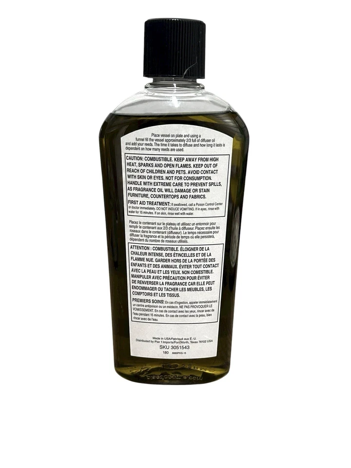 Pier 1 imports Citrus Cilantro Reed Diffuser Oil 16fl OZ RARE DISCONTINUED NEW - Image 3 of 4