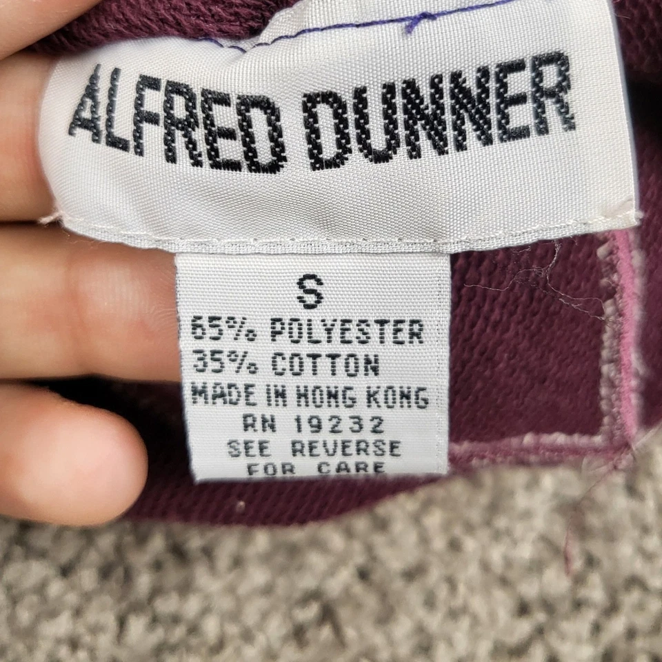 Moletom Alfred Dunner Feminino Pequeno Borgonha Veludo Diamante Floral Bordado - Imagem 4 de 4