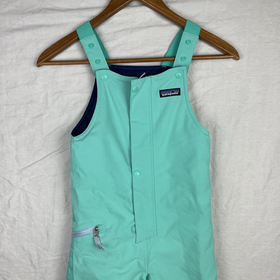 Patagonia Nieve Babero Pantalones Niños 5T Como Nuevo H2No Impermeable Aislado Esquí Snowboard Foto 3 de 4