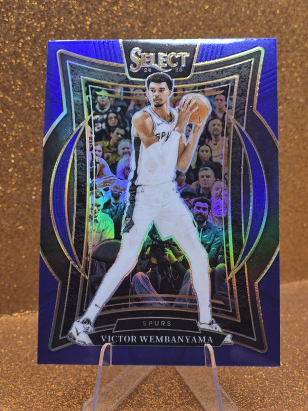 2024-25 Panini Select - Concourse Victor Wembanyama #9 Blue Prizm