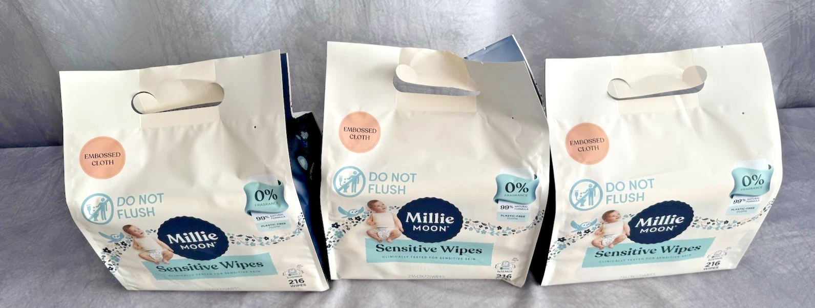 Millie Moon Sensitive Wipes 648 Count
Opens in a new window or tab