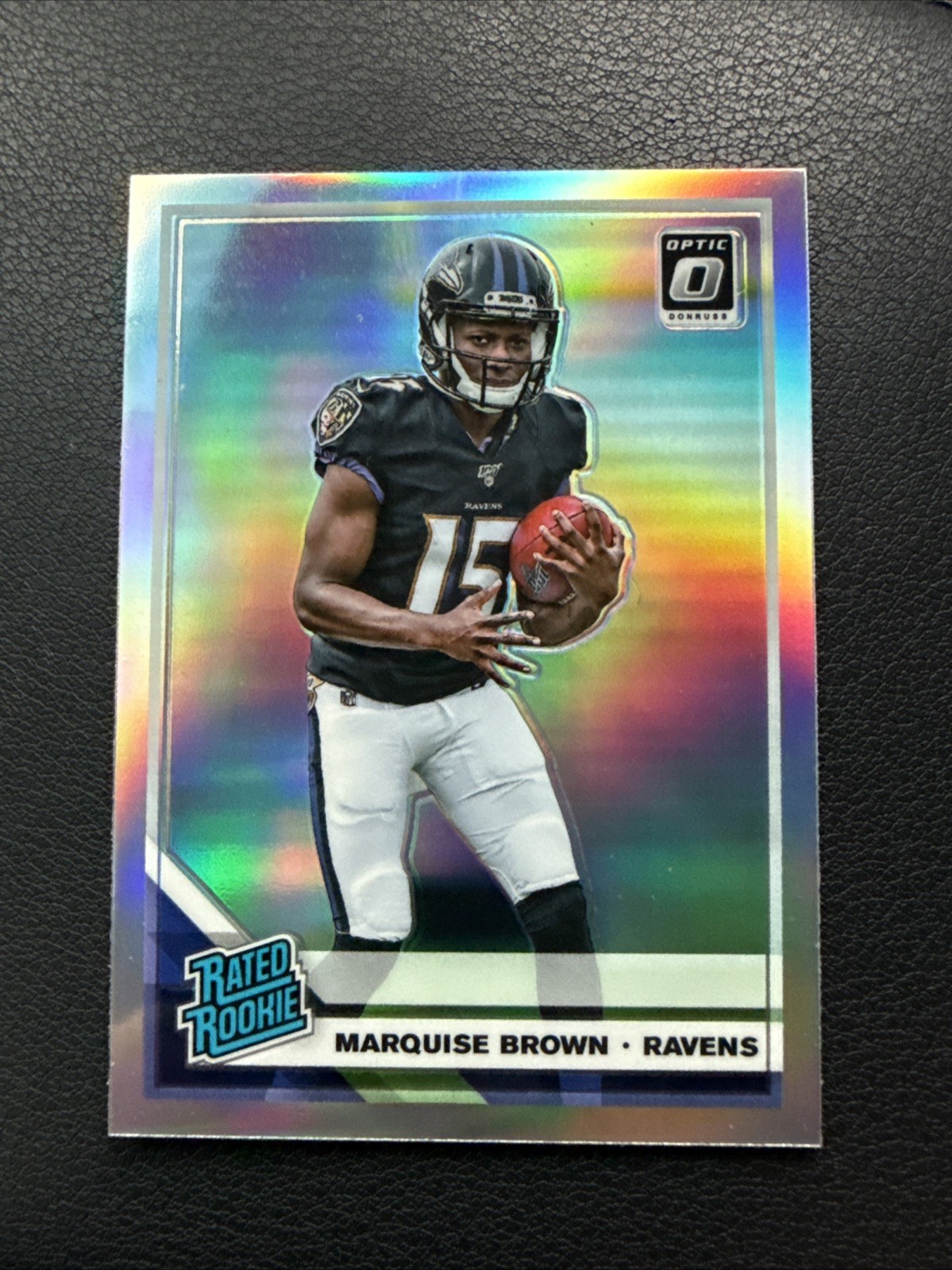 2019 Panini Donruss Optic - Rated Rookie Marquise Brown #162 Holo Prizm (RC)
