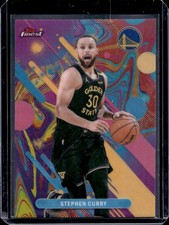 2025-26 Topps Finest Stephen Curry Common Oil Spill Refractor #74 Warriors