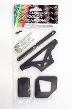 Team Associated RC10DS Kit Fibra di Carbonio Nero Opaco Torri Ammortizzatori e Tutore Trans