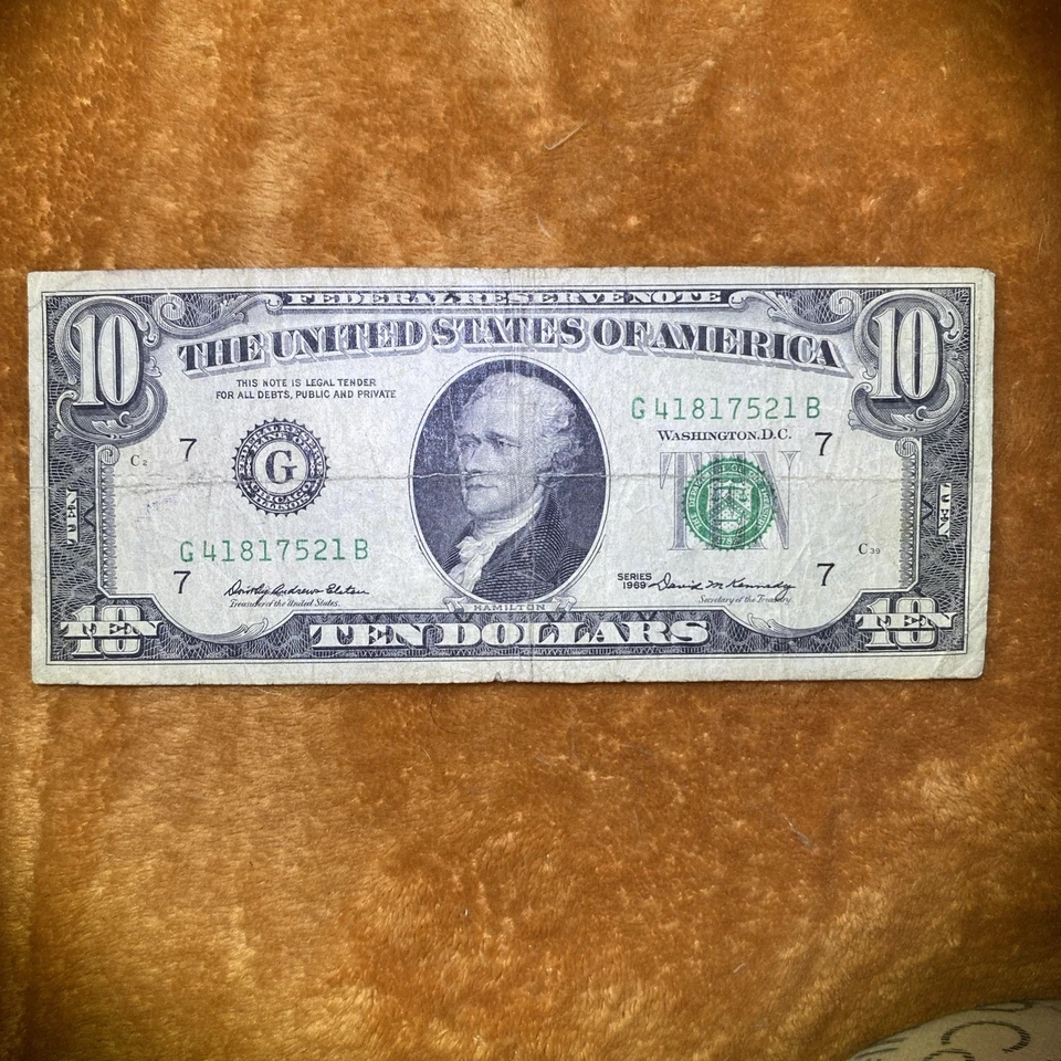 1969 10 Dollar Bill Series C - Image 4 of 4