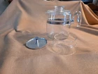 vintage pyrex glass percolator coffee pot 6 cup 7756-B pot and 2 parts