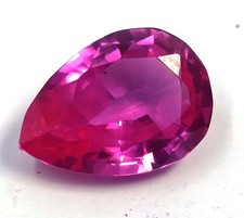 10 Ct Natural Pink  Burma Ruby Pear Shape Certified Loose Gemstone 6FGL