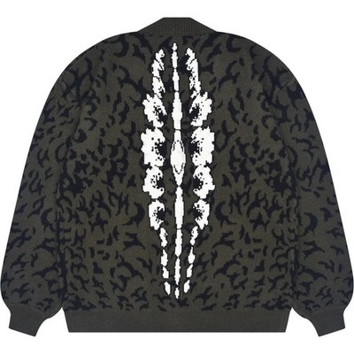 Godzilla x Stead Hands Collab Classic Godzilla Cardigan, Size X-Large/XX-Large