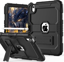 Case for iPad 11 inch A16 2025, Heavy Duty Shockproof Cover with Kickstand