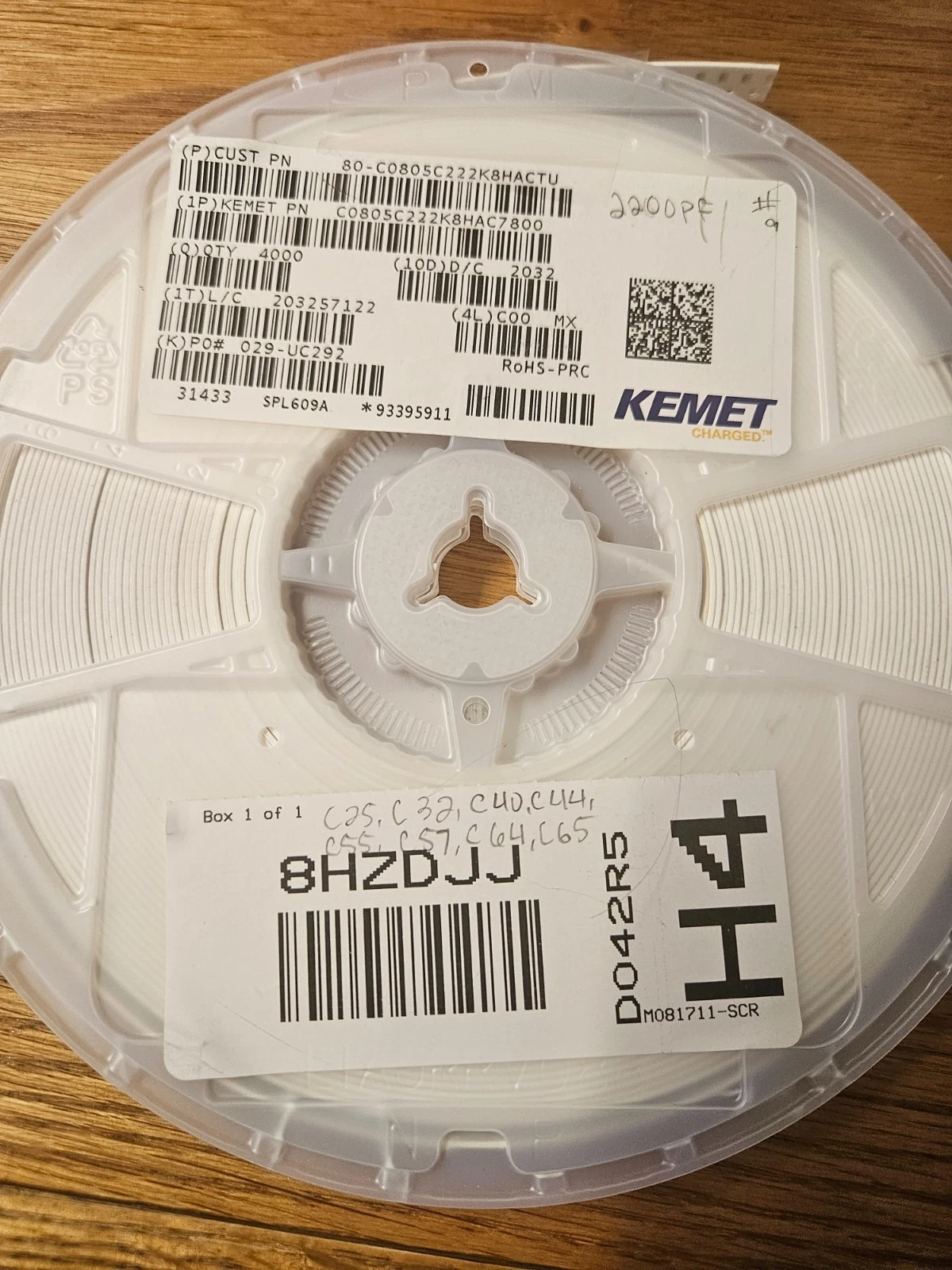 Bulk SMD Component Lot 0805 Resistors Capacitors Reel Lot KOA Kemet Murata Yageo - product detail image 3
