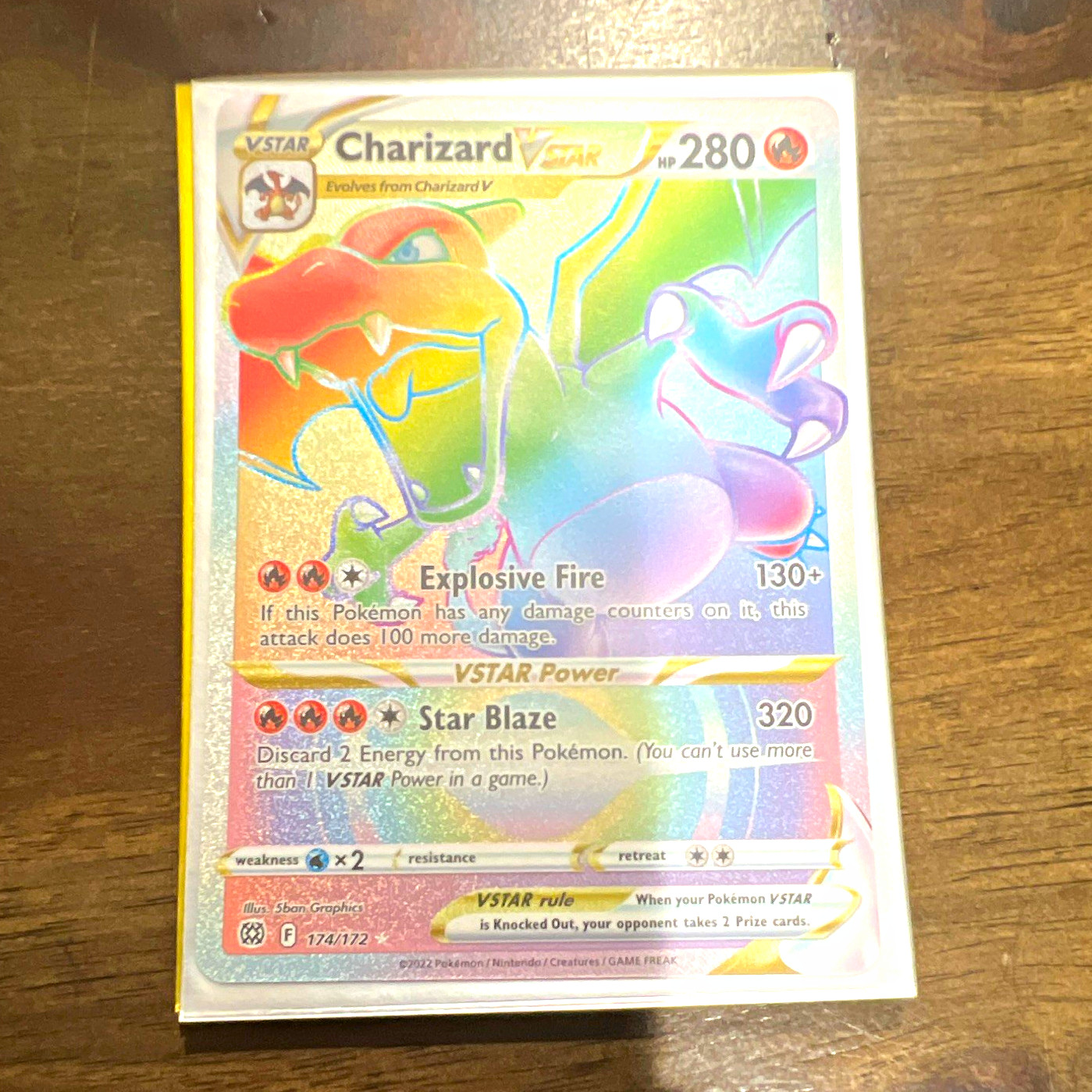 Pokemon TCG Charizard VSTAR 174/172 Brilliant Stars Holo Ultra Rare English 2022