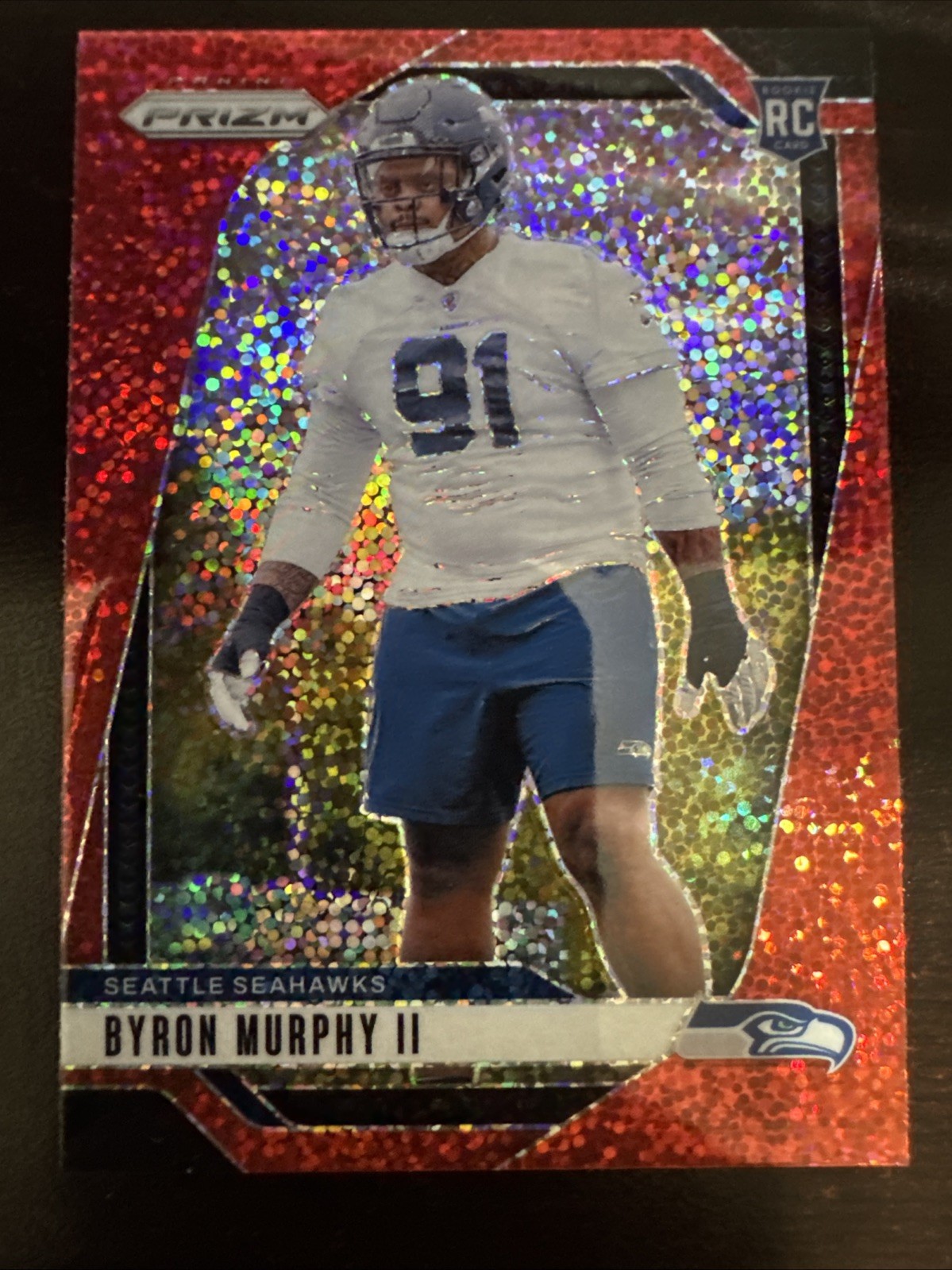 2024 Panini Prizm Rookies Red Sparkle Prizm Byron Murphy II #317 Rookie RC