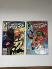 Amazing Spider-Man #256 #257 Marvel Comics Black Suit Spider-Man Lot FN/VF