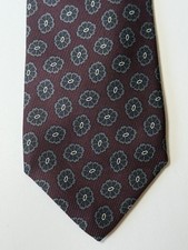 ROBERT TALBOTT 100% Imported Silk Tie Purple/Gray Floral - Made In USA - EUC