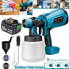 NEW For Makita 18V Battery Cordless Paint Sprayer Wall Fence Spray Gun / Charger