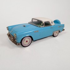 Fifties 50's Tin Toy Car   1956 Light Blue Ford Thunderbird   Friction 1:18
