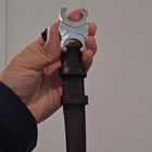 CELINE Unisex Brown Belt with Metal Buckle Accent Stylish Fashion Accessory — photo 5