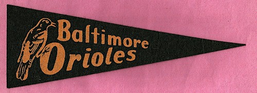 VINTAGE Baltimore Orioles Baseball Pennant! 1950’s WOW! - Picture 3 of 4